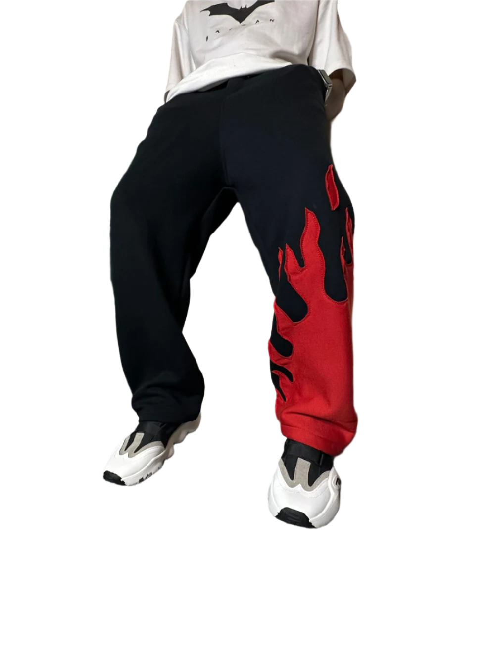 Fire Leg Track Pants - Baggy Streetwear Joggers